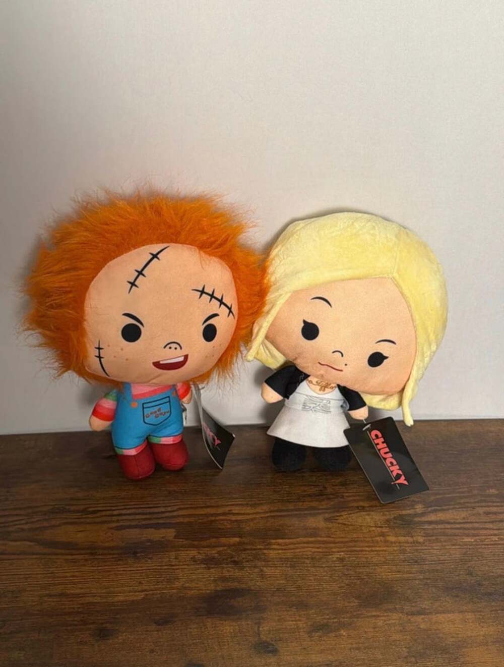 Universal Studios Chucky and Tiffany 10 inch Child's Play Chibi Plush Doll Set